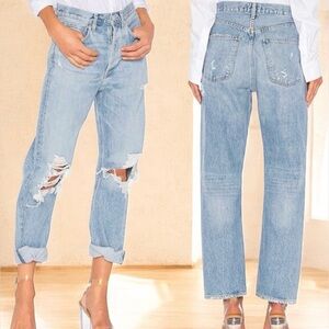 Agolde 90’s Mid Rise Loose Fit Jeans Blue Women’s